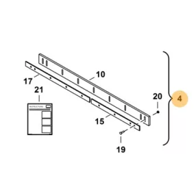 Hótoló vágóél 218 cm